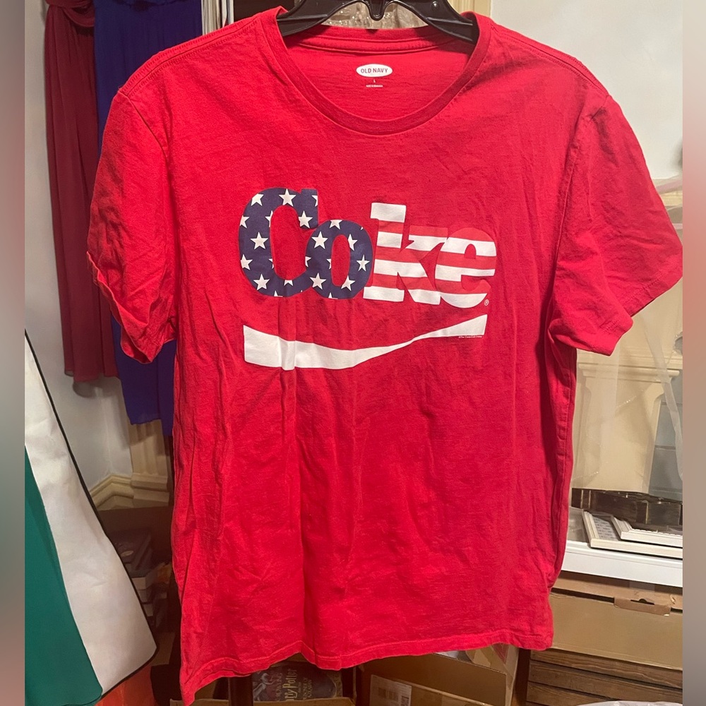 Red Coca-Cola Graphic T-Shirt